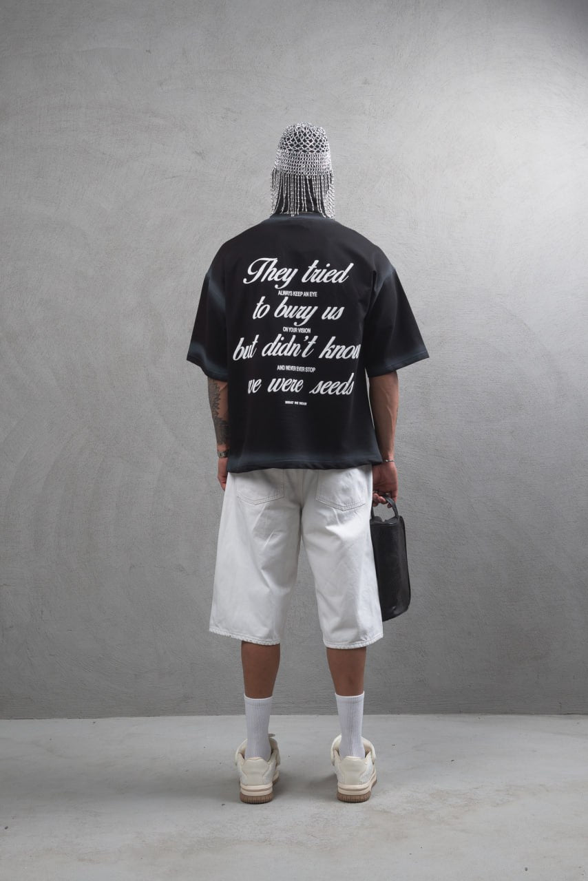 They Tried To Bury Us Oversize Cotton Tee