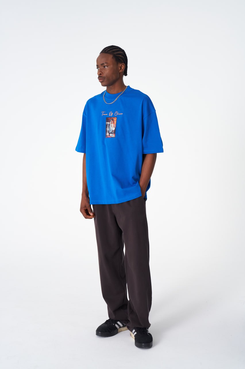 Time Of Chaos Vase Graphic Oversize Cotton Tee