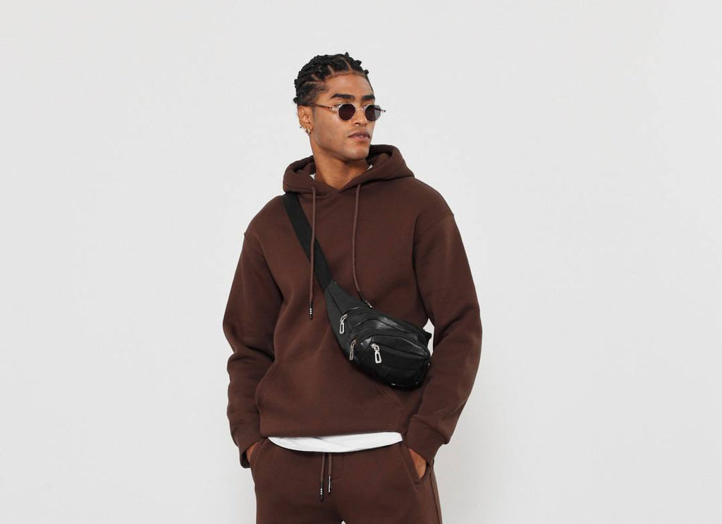 Oversized Hoodie Sweatshirt in Solid Color