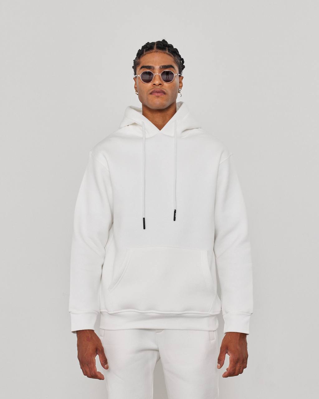Oversized 3-Thread Hoodie Sweatpants Set