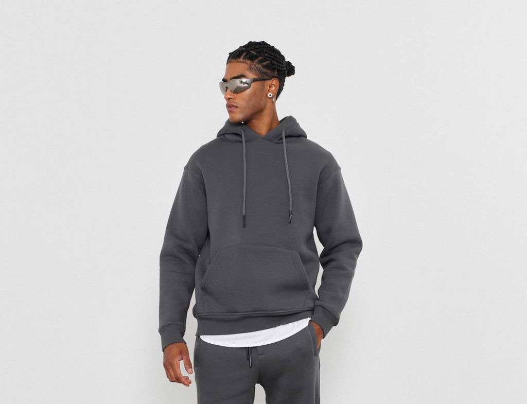 Oversized Hoodie Sweatshirt in Solid Color