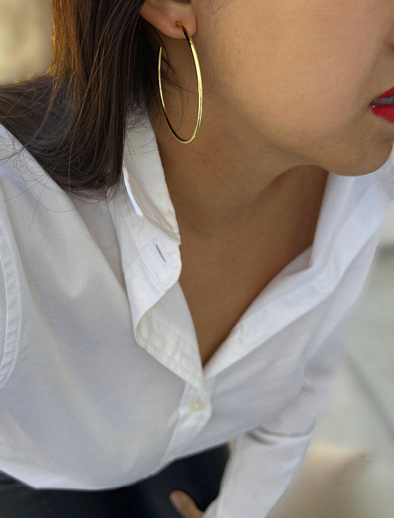 PERFECT Hoop Earrings | 18K Gold Over Sterling Silver