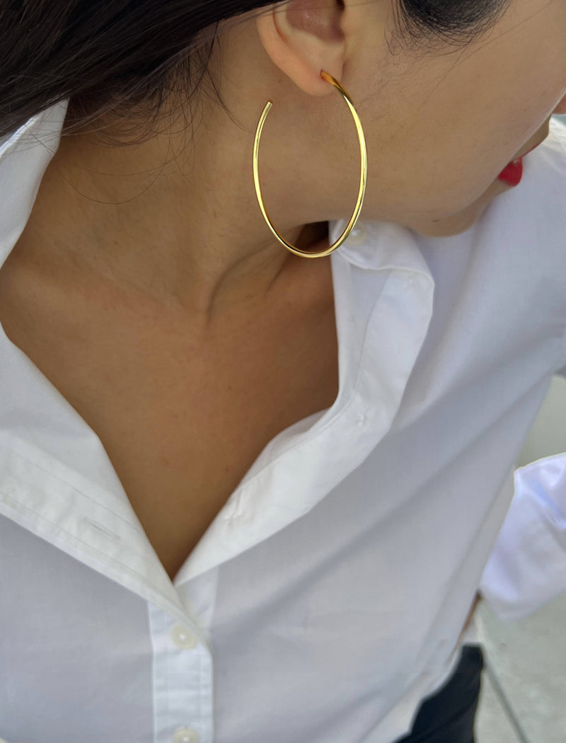 PERFECT Hoop Earrings | 18K Gold Over Sterling Silver