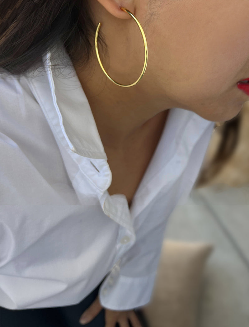PERFECT Hoop Earrings | 18K Gold Over Sterling Silver