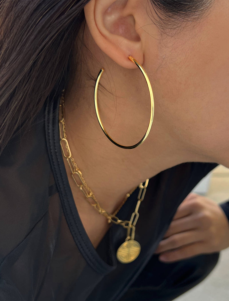 PERFECT Hoop Earrings | 18K Gold Over Sterling Silver