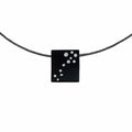 PT094B B.Tiff Black Pavé Galaxie Pendant