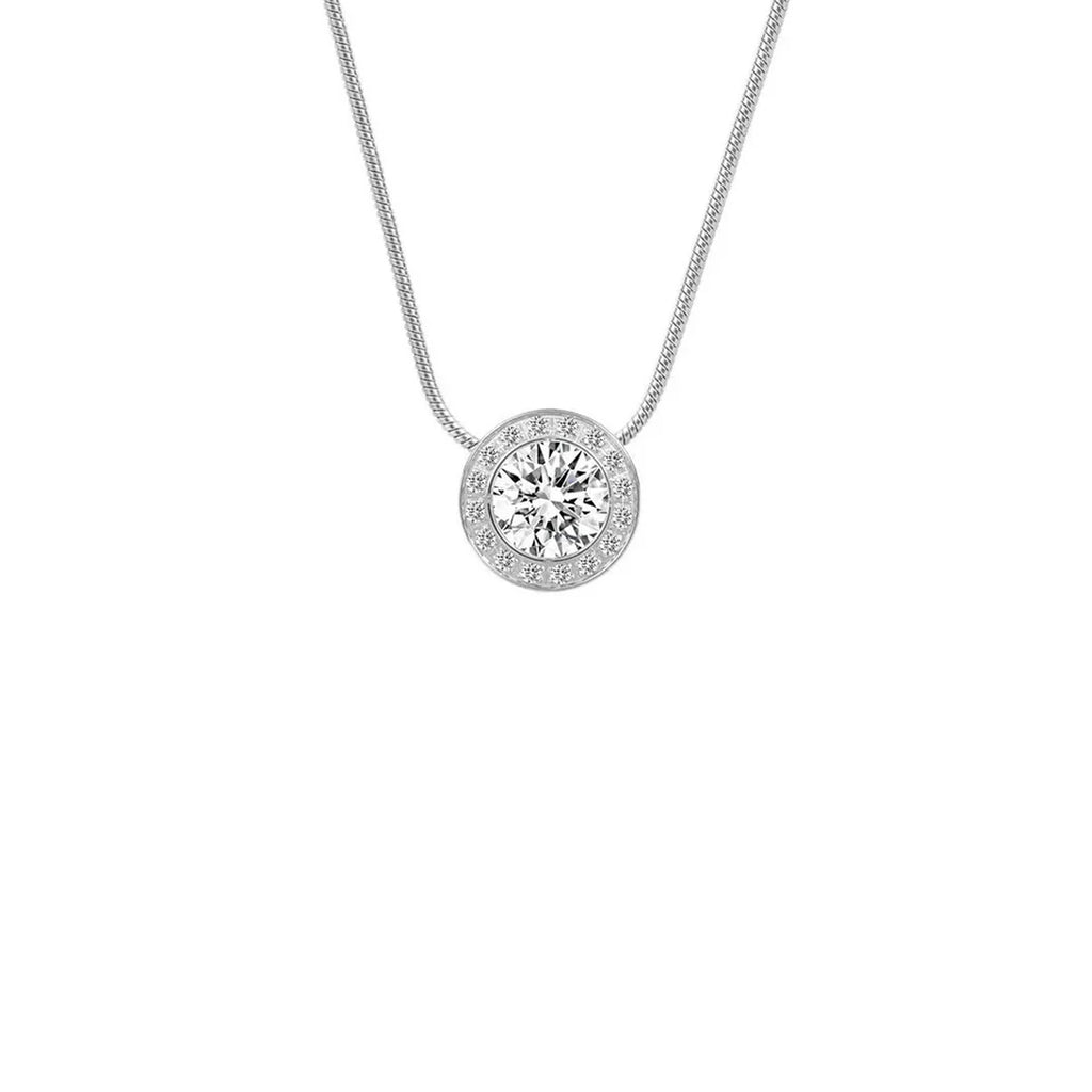 PT125W B.Tiff Aŭreolo 2ct Pendant Necklace