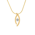 PT128G B.Tiff 18K Gold Plated Deziras Pendant