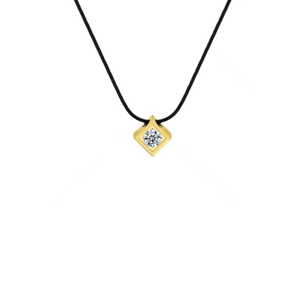 PT301G B.Tiff Gold Cubi Pendant Necklace