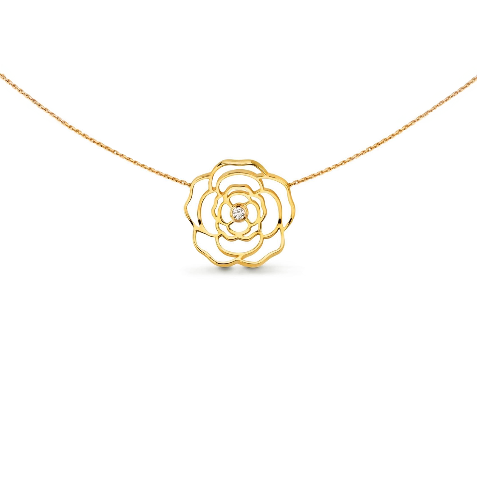 PT308G B.Tiff Rosé Gold Pendant Necklace