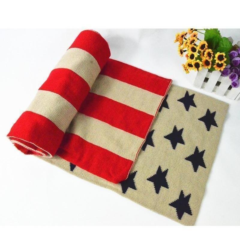 Patriotic USA Flag Scarf