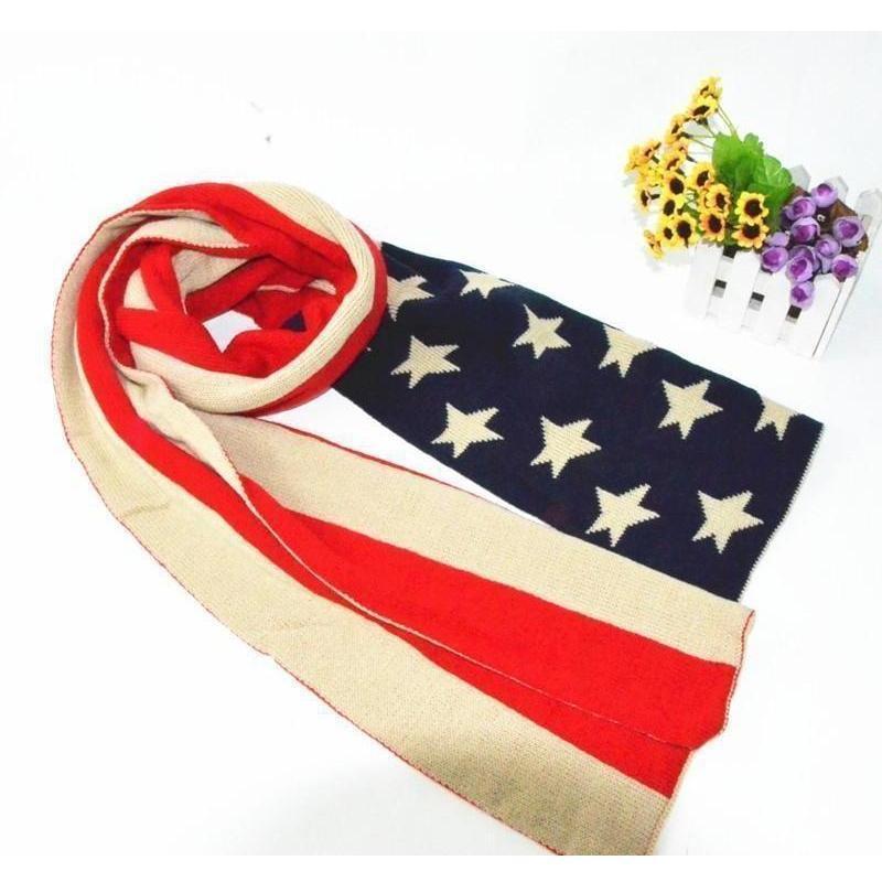 Patriotic USA Flag Scarf