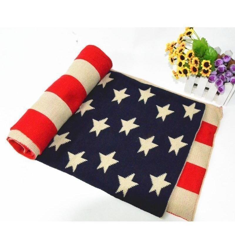 Patriotic USA Flag Scarf