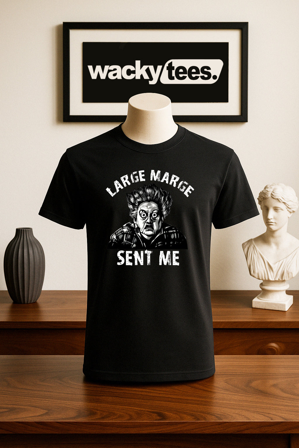 Pee Wee Herman Large Marge Sent me Funny Big Adventure Graphic Tee Shirt