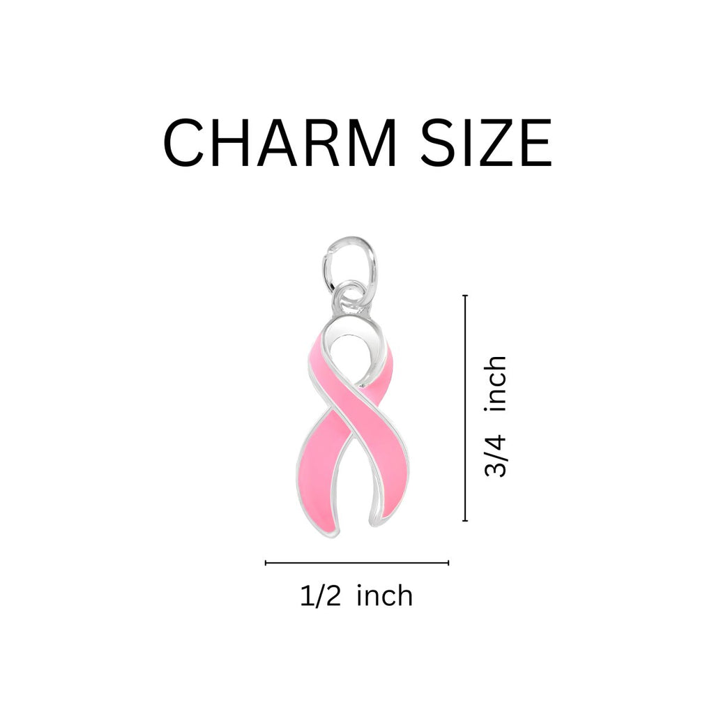 Pink Ribbon Leather Rope Bracelets