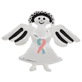 Pink & Blue Ribbon Angel Pins