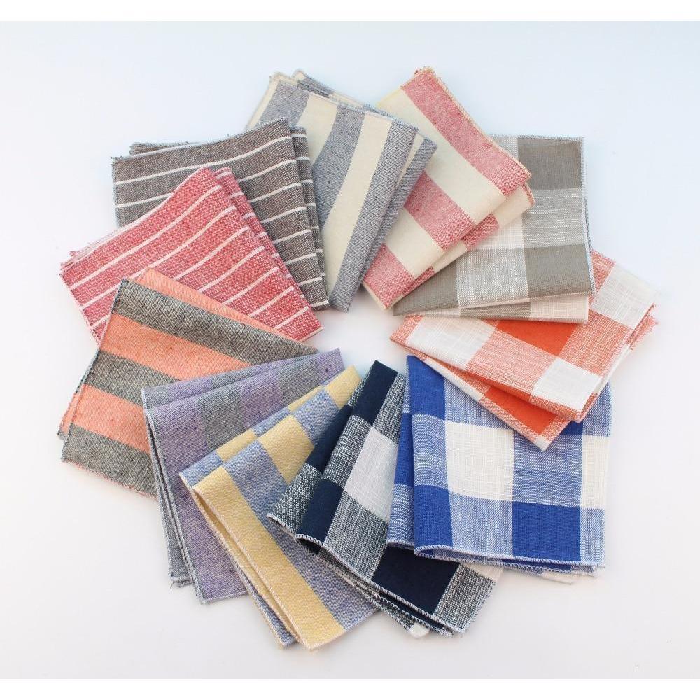 Plaid Collection Pocket Squares - 11 Colors & Styles