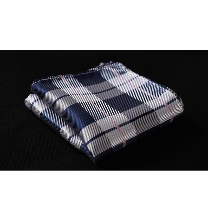Plaid Wide Necktie & Handkerchief Collection