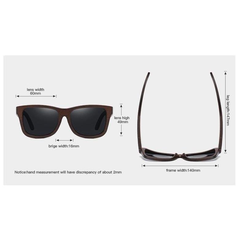 Polarized Natural Bamboo Sunglasses Collection - 6 Colors