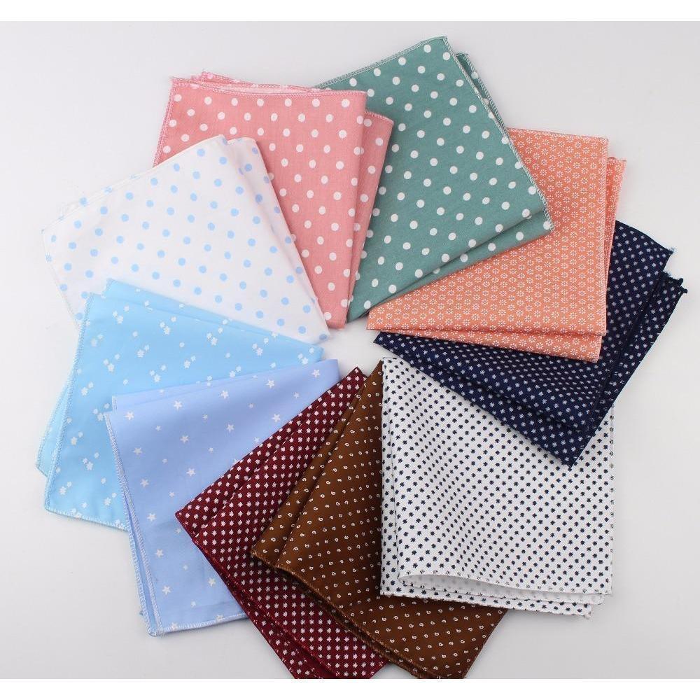 Polka Collection Pocket Squares - 20 Colors & Styles