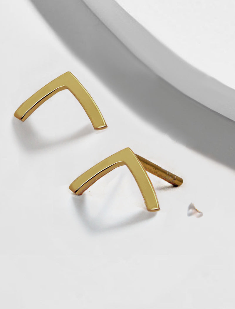 TRILL 2-Way Wishbone Stud Earrings | Sterling Silver
