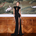 Prove It Black Body-Sculpting Maxi Dress With Metallic Hook Detailing