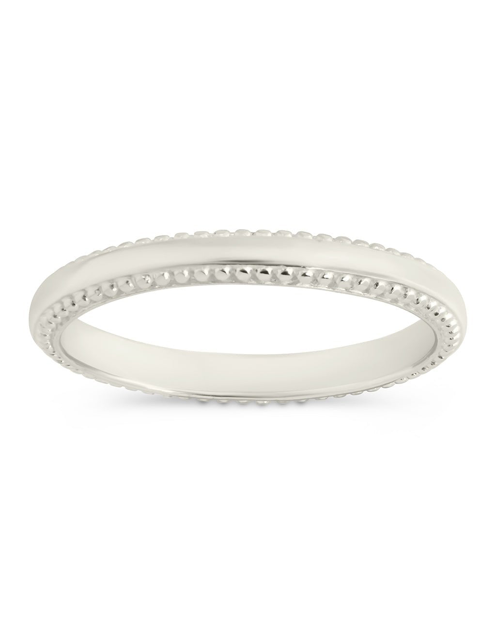 Sterling Silver Kayden Thin Textured Ring