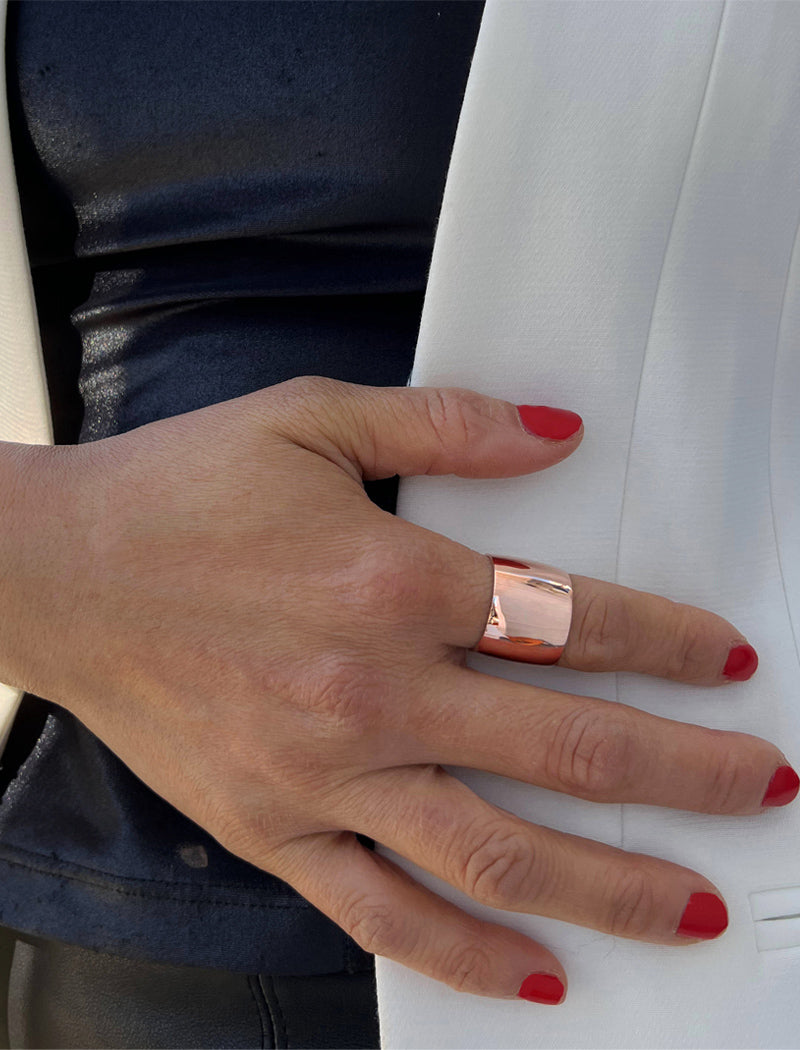 RICH Thick Statement Cigar Band Ring