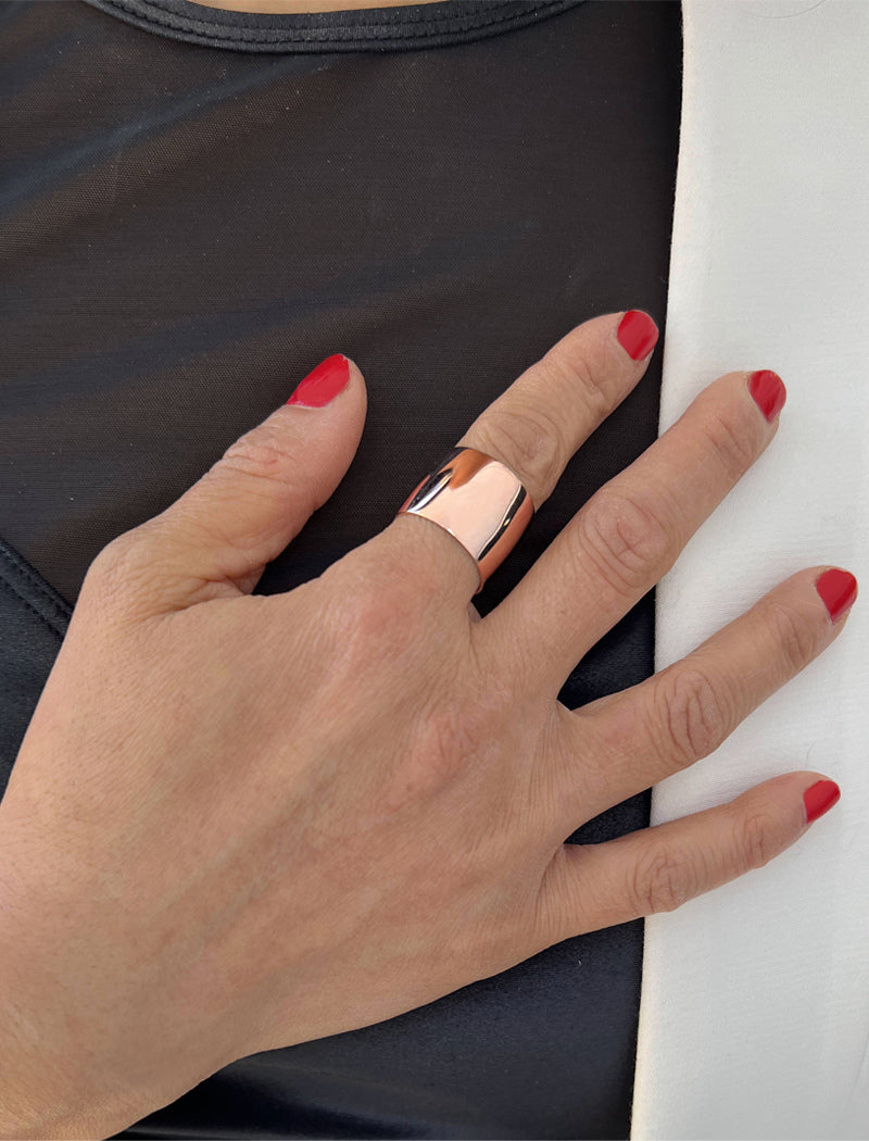 RICH Thick Statement Cigar Band Ring