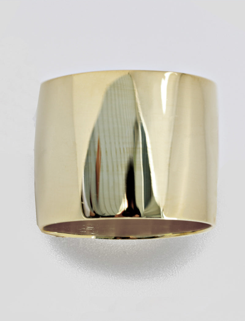 RICH Thick Cigar Band Ring | Sterling Silver