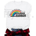 "Read More Colors" Rainbow Graphic Tee – Cute Teacher & Librarian Cotton Shirt