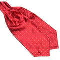 Red Polka Dot Ascot/Cravat Tie