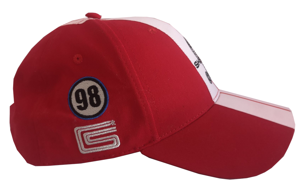 Shelby Cobra Official Red with White Stripes Hat