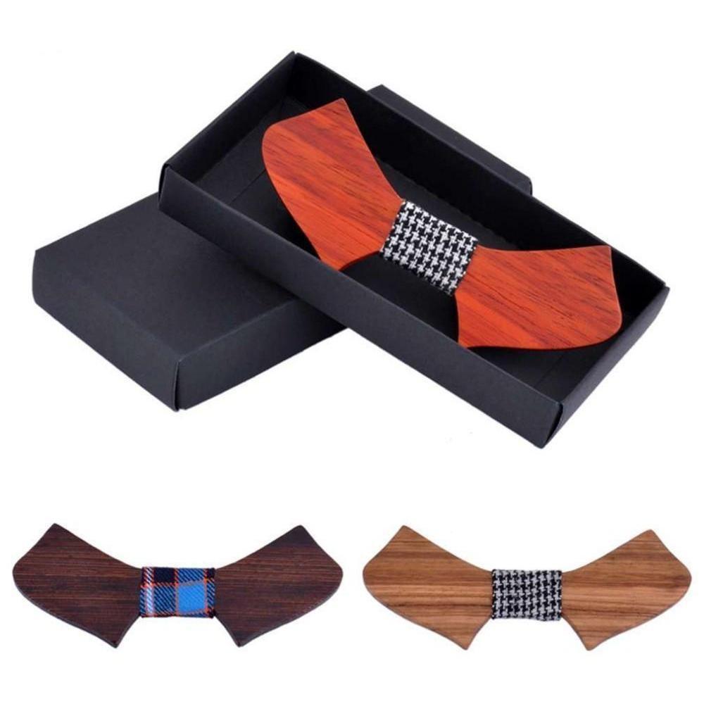 Retro Collection Wooden Bow Ties - 3 Colors & Styles