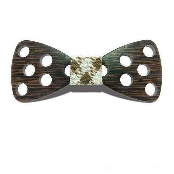 Reverse Polka Collection Wooden Bow Ties - 20 Colors & Styles