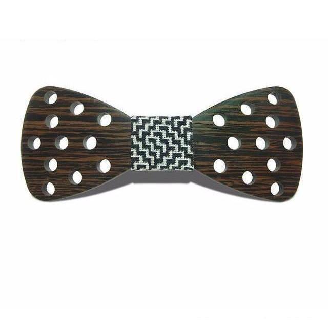 Reverse Polka Collection Wooden Bow Ties - 20 Colors & Styles