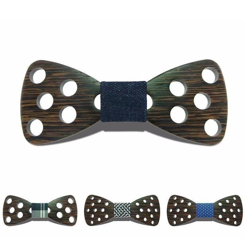 Reverse Polka Collection Wooden Bow Ties - 20 Colors & Styles