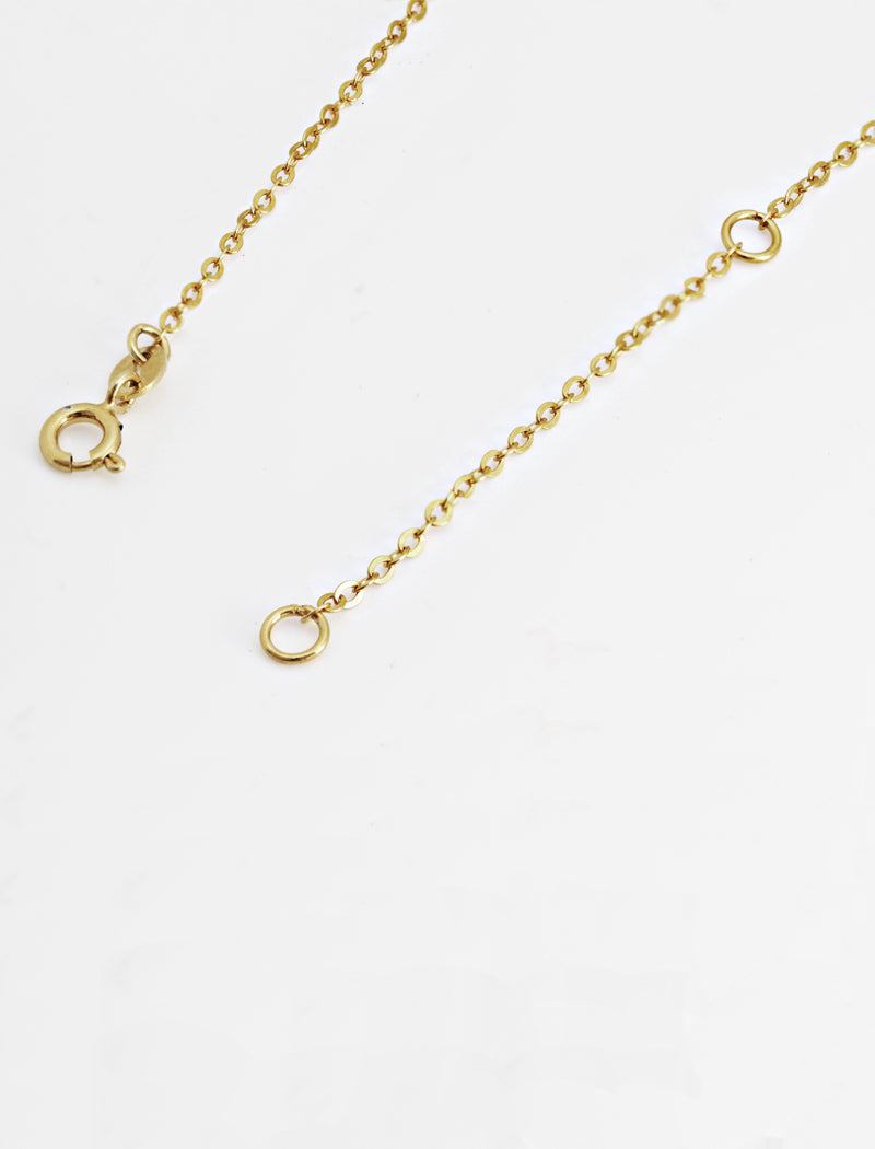 RICE Bead Thin Chain Strand Necklace | Sterling Silver
