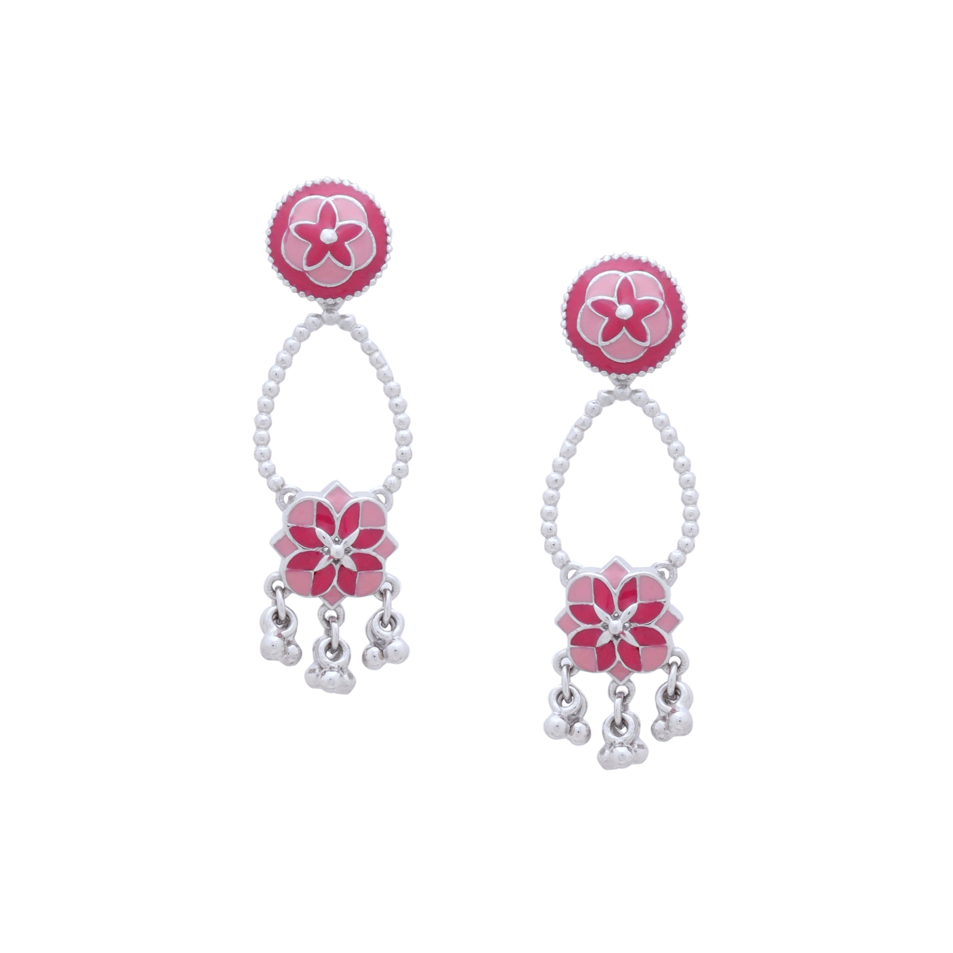 Blooming Mosaic Chandelier Earrings
