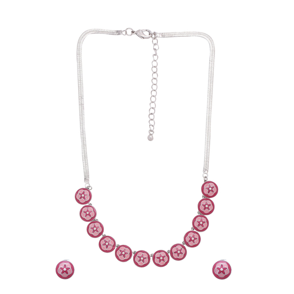 Rose Garden Necklace and Earrings Set
