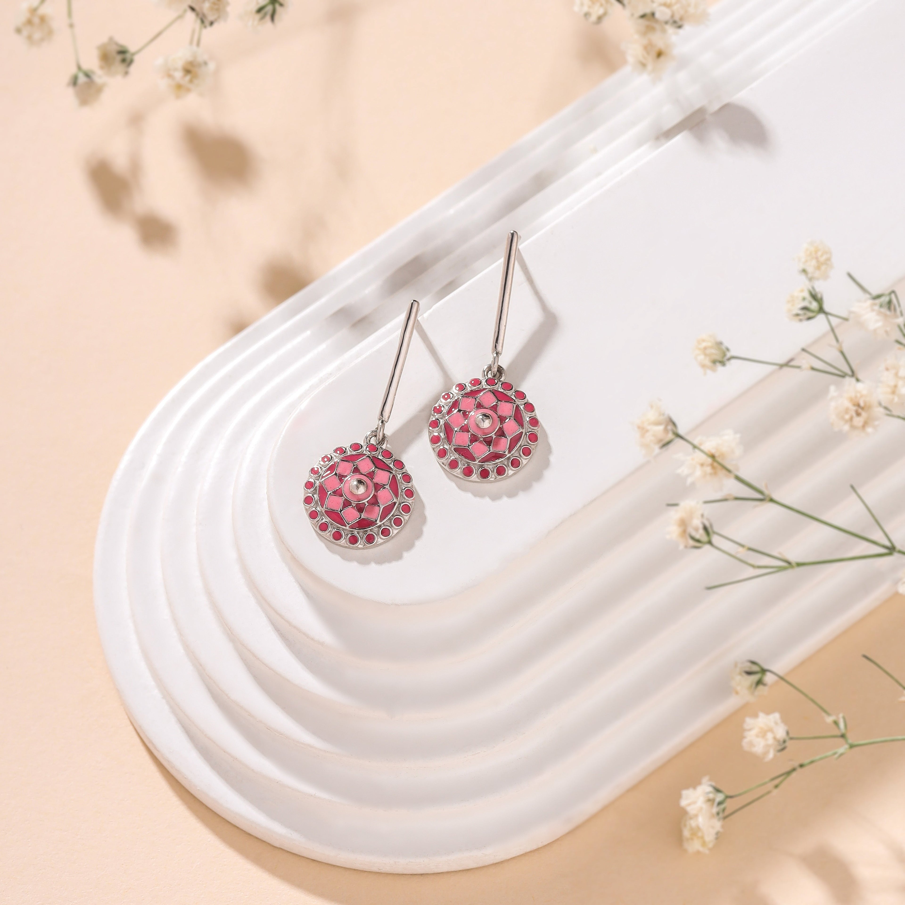 Pink Palace Drop Earrings