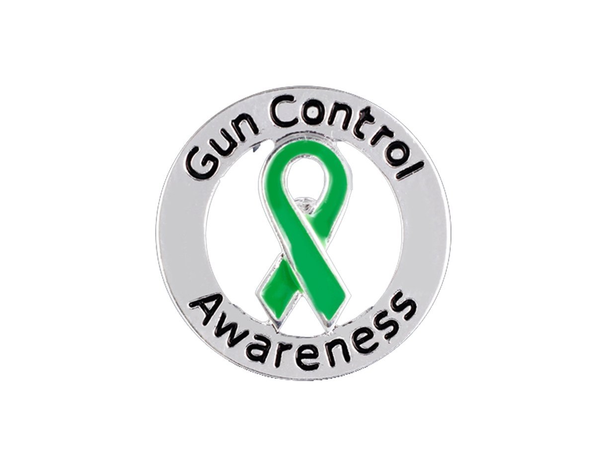 Round Gun Control Awareness Pins