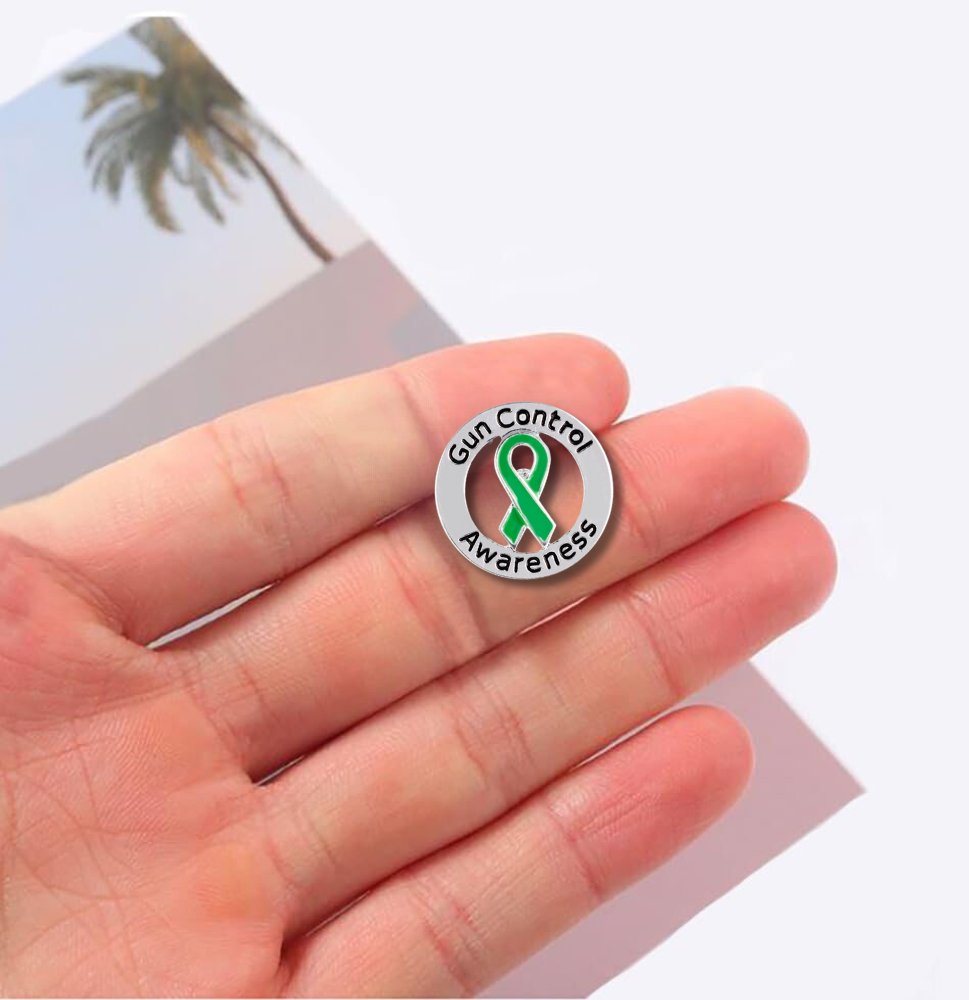 Round Gun Control Awareness Pins