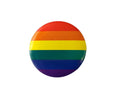 Round Rainbow Striped Button Pins