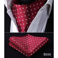 Royal Wine Silk Ascot/Cravat Tie & Handkerchief