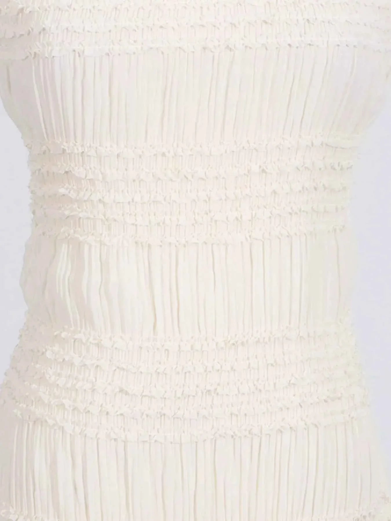 Ruched Halter Neck Smocked Maxi Dress
