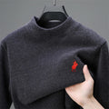Men's Round Neck Think Knitted Pullover Winter Sweater