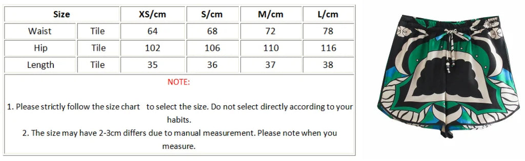 Foridol Oversized Green Print Boho Women Shorts Sets Shirts Shorts Pants Three Pieces Fashion Suits Matching Sets 2025 Summer