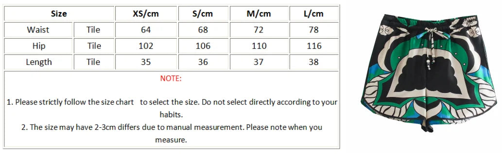 Foridol Oversized Green Print Boho Women Shorts Sets Shirts Shorts Pants Three Pieces Fashion Suits Matching Sets 2025 Summer