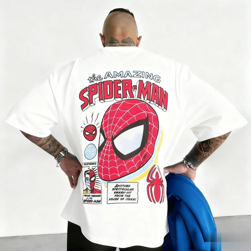 Marvel 2026 New Fashion Marvel Spider-Man Graphic Comic Print High